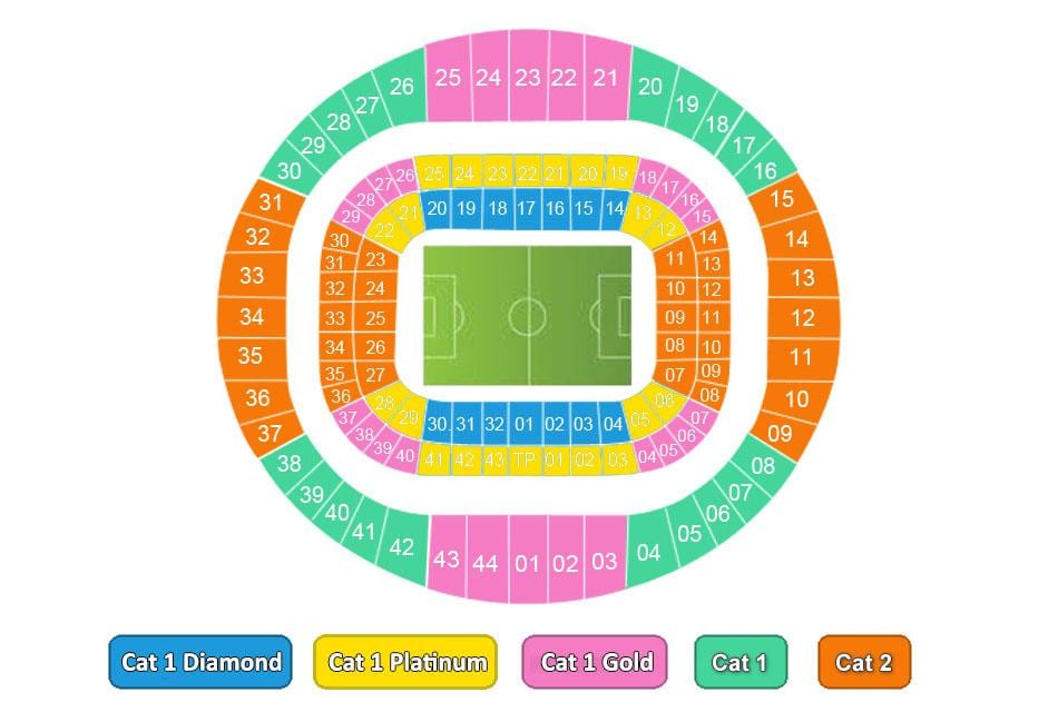 mapa do estádio do benfica