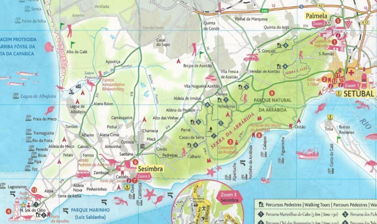 mapa da costa de lisboa