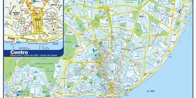 Lisboa lugares de interesse mapa