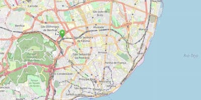 Mapa de lisboa sete rios estação de autocarro