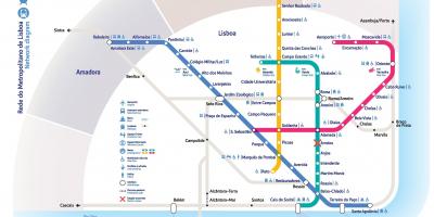 Mapa do metro de lisboa